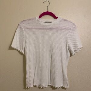 white waffle tee🐚